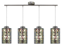 NOCTURNO LAMPA WISZĄCA 4X40W E27 CHROM Candellux 34-57723