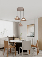 Lampa wisząca trójka okrągła Gubbio kaszmirowa Aviano Lighting 5060-313