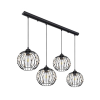 Lampa wisząca HANAKO czarna Globo 16029-4H