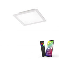 Lampa sufitowa plafon biały 30cm Q-FLAG LED Paul Neuhaus 8095-16 sterowana pilotem funkcja smart