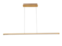 Lampa wisząca liniowa złota 120cm ALAMO PENDANT 120 3-STEP DIMM GO AZZARDO AZ5767