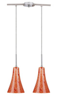 RUFI LAMPA WISZĄCA 2X40 W E14 CHROM/SATYNA NIKIEL  Candellux 32-14651