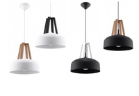 Lampa wisząca CASCO Sollux Lighting SL.0387 SL.0388 SL.0389 SL.0390 - kolor do wyboru