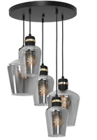 Lampa wisząca RICHMOND BLACK / GOLD Milagro MLP6542