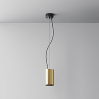 Złota matowa tuba wisząca o średnicy 7,5cm LED 3000K Efir P089PL-15W3K-MG Maytoni