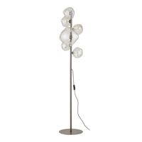 Lampa podłogowa brązowa z koniakowymi nieregularnymi kloszami NEBIA NEW BROWN 6xG9 Tk Lighting 16237