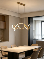 Lampa wisząca zawijana LED Toronto złota Aviano Lighting 7095-0115