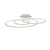 Biała lampa sufitowa LED z pierścieniami - nowoczesny design LUMACA LED 3000K Just Light 15321-16