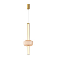 Lampa wisząca cienka tuba z kloszem PURAS D 15W LED 3000K Candellux Studio 31-50588