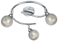 KALEIDOSCOPE LAMPA SUFITOWA SPIRALA 3X4W LED G9 CHROM Candellux 98-61577