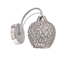 TOBIAS lampa kinkiet chromowy 1x40W E27 klosz dymiony Candellux 21-35240