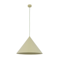 Lampa wisząca duży stożek o średnicy 50cm w kolorze pistacjowym CONO XL PISTACIO 1xE27 Tk Lighting 11420
