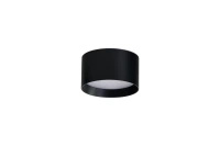 Niska czarna tuba natynkowa o średnicy 11,5cm AXIS 12W CCT SWITCH BK+BK Azzardo AZ7027
