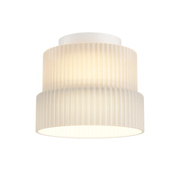 Oprawa sufitowa białe ryflowane szkło Scala LED 3000K Maytoni MOD496CL-L12WK