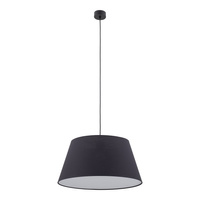 Lampa wisząca czarny materiałowy stożek FORMO BLACK 1xE27 Tk Lighting 11318