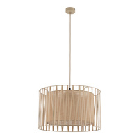 Lampa wisząca z juty o średnicy 50cm HARMONY SABIA JUTA 3XE27 Tk Lighting 11461