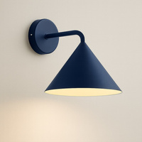 Kinkiet granatowy z metalowym kloszem CAPITAL NAVY BLUE 1xGX53 Milagro MLP2484