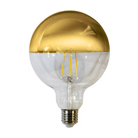 Żarówka Filamentowa LED 7W G125 E27 GOLD Barwa Ciepła EKZF7812