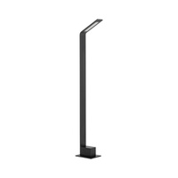 Nowoczesny słupek ogrodowy LED czarny z pochyloną głowicą 80cm 3000K SLIM LED Nowodvorski 11540
