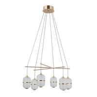 Lampa wisząca Alani złota LED 3000K Italux PND-34375-6-HBR