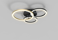 Lampa sufitowa BAYEUX okręgi LED Wofi Premium 9042-304 ze ściemniaczem