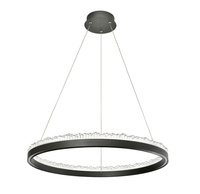 Lampa wisząca REGI LED 60cm czarny okręg Zuma Line PD2304600R-MB zmienna barwa światła
