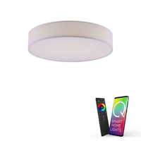 Lampa sufitowa plafon biały 58cm Q-KIARA LED Paul Neuhaus 8428-16 sterowana pilotem funkcja smart
