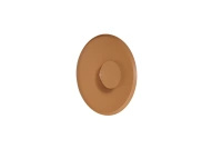  Okrągły płaski 50cm dekoracyjny kinkiet w brązowym odcieniu OTTO WALL 50 DARK BROWN Azzardo AZ7280
