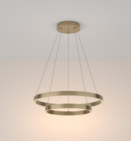 Lampa wisząca RIM LED podwójna 60cm mosiądz Maytoni MOD058PL-L55BS3K