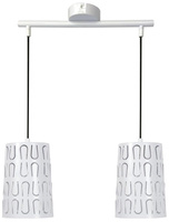 VISTA LAMPA WISZĄCA 2X60W E27 BIAŁY Candellux 32-64271