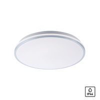 Lampa sufitowa plafon chromowany do łazienki 49cm IP44 ISABELL LED 3000K Just Light 14844-17