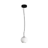 Lampa wisząca biała kula z kamienia 12cm Basic Texture 1xGU10 Maytoni MOD461PL-01W