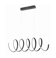 Lampa wisząca czarna RIBBON LED Reality 336401-02