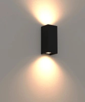 Czarny kinkiet na dom światło góra-dół Maxlight W0467 Zermat