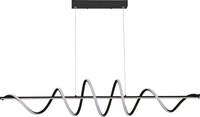 Czarna lampa wisząca spirala 120cm nad stół ESERO LED 4000K Zuma Line MS902-BK