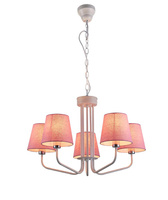 LAMPA WISZĄCA YORK 5 BIAŁY RÓŻOWY Candellux 50205094