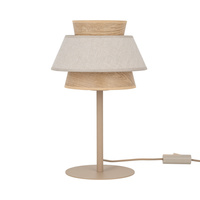 Lampka nocna z abażurem z lnu KALUM 1xE27 Tk Lighting 16222