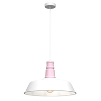 Lampa wisząca ENZO WHITE/PINK 1xE27 Milagro MLP7979