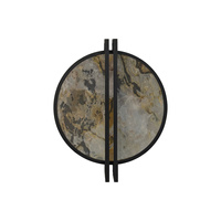 Okrągły duży kinkiet LED 3000K z kamienia SATURN 72 WALL AZZARDO AZ6663