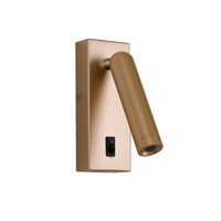 Kinkiet z przełącznikiem Nova złoty LED 3000K Italux WL-46376-1-GD