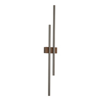 Kinkiet dwa pionowe profile LED podświetlające ściane FLASH NEW BROWN WOOD 2 Tk Lighting 11406