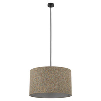 Lampa wisząca abażur 50cm VELLUM BLACK MULTICOLOR 1xE27 Tk Lighting 10752