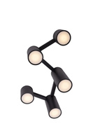 LAMPA SUFITOWA LAXER CZARNA 5xGU10 MAXLIGHT C0229