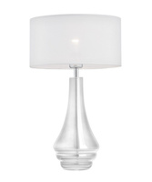 Lampa stołowa szklana przeźroczysta AMAZONKA 58cm Argon 3031