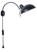 NORA LAMPA KINKIET 1X40W E14 CZARNY Candellux 21-53602
