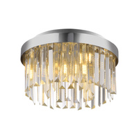 Lampa sufitowa okrągła chrom ze szklanymi zwisami KULUNKA 4xG9 Just Light 15048-17