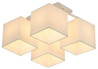 BOHO LAMPA SUFITOWA 4X40W E27 BIAŁY ABAŻ. BEŻOWY Candellux 34-58485