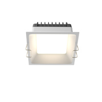 Kwadratowa oprawa wpuszczana 11x11cm LED IP44 do łazienki Okno DL056-12W3-4-6K-W Maytoni
