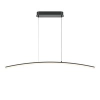 Liniowa czarna lampa wisząca 98cm LED Curve MOD243PL-L18BK Maytoni