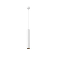 Lampa wisząca biała tuba 30cm o średnicy 5cm LED 3000K Focus LED P072PL-L12W3K-1 Maytoni